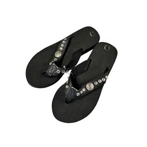 Pittsburgh Steelers Flip Flop Size 5 Womens Waterproof Beach